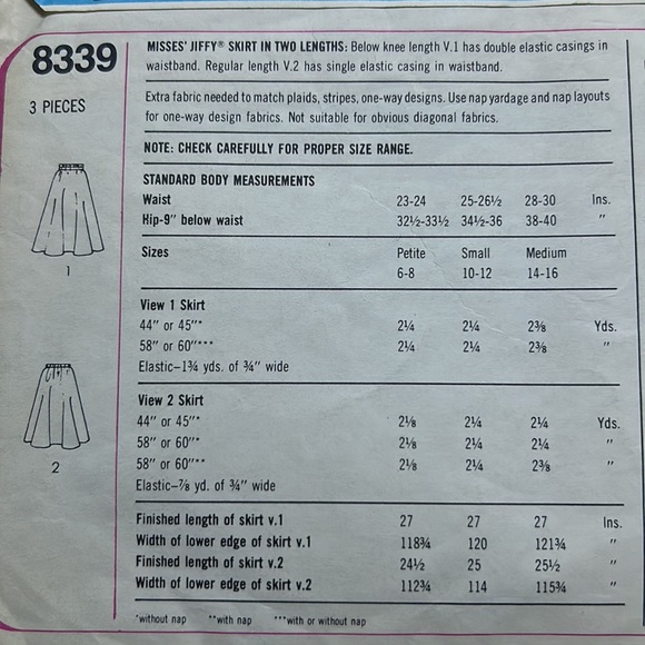 Vintage - 1977 - Ladies Skirt - Sewing Pattern - Size Medium/12-14 - $10 - Picture 6 of 8